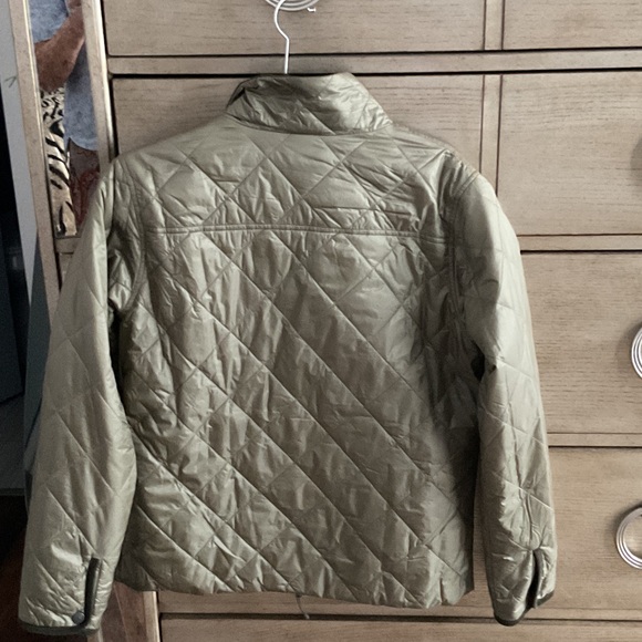 Patagonia Olive Green Quilted Snap-Front Jacket - Picture 3 of 7